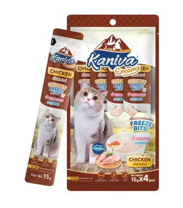 Kaniva Creamy Chicken Treat with Freeze Bits 15 gm - single piece